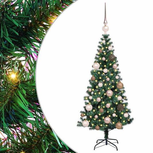Künstlicher vorbeleuchteter Weihnachtsbaum Grün 120 cm