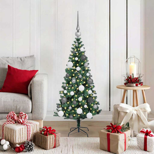 Künstlicher vorbeleuchteter Weihnachtsbaum Grün 120 cm