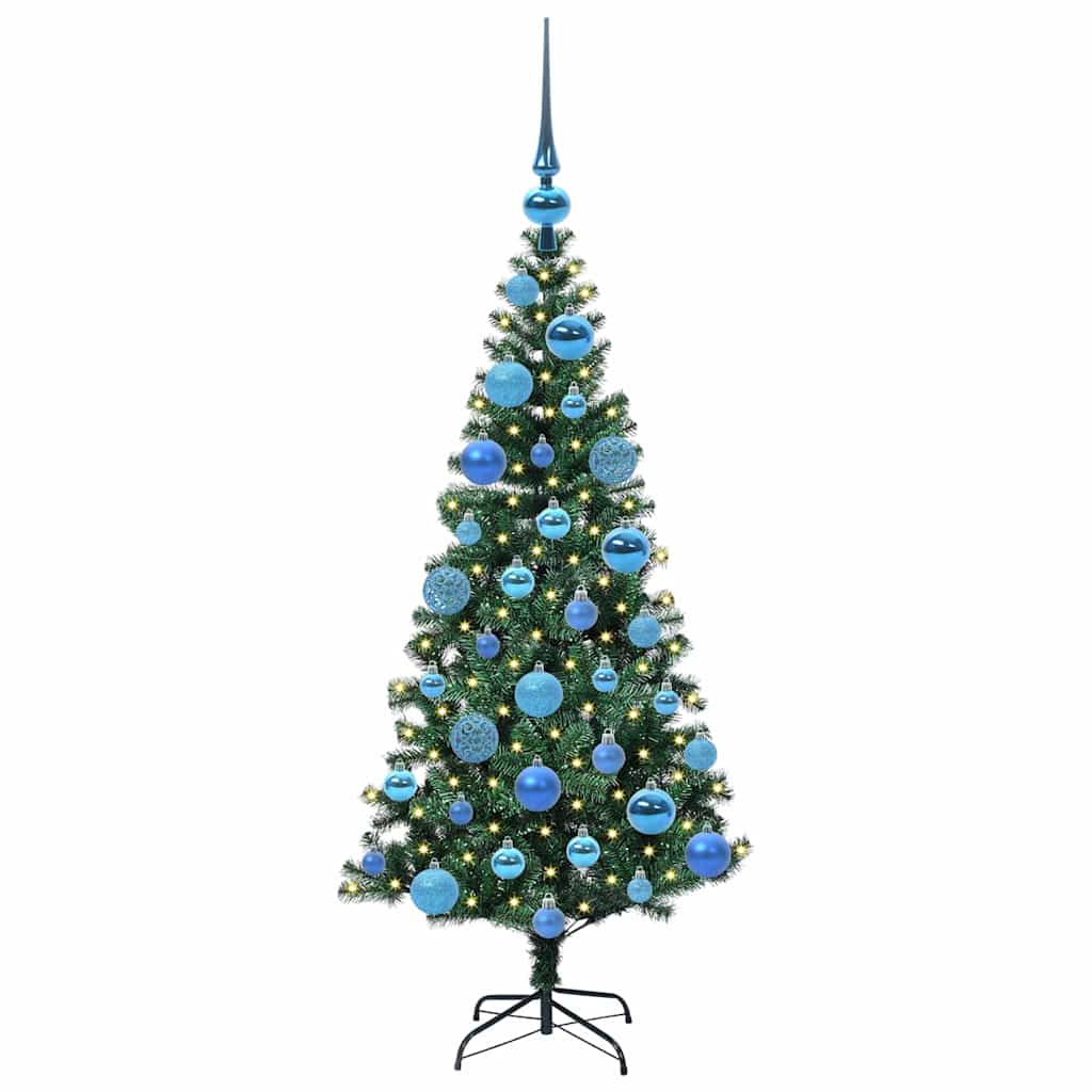 Künstlicher vorbeleuchteter Weihnachtsbaum Grün 120 cm