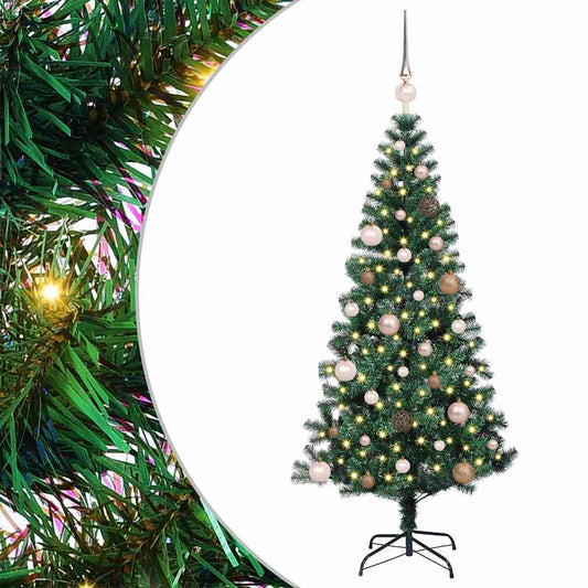 Künstlicher vorbeleuchteter Weihnachtsbaum Grün 150 cm