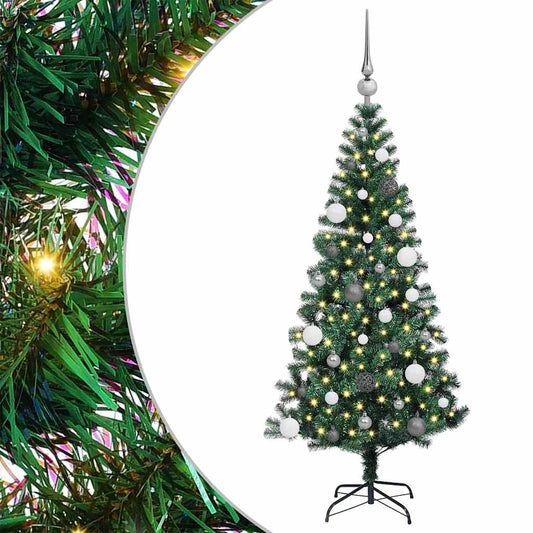 Künstlicher vorbeleuchteter Weihnachtsbaum Grün 150 cm