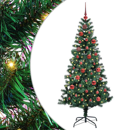 Künstlicher vorbeleuchteter Weihnachtsbaum Grün 150 cm
