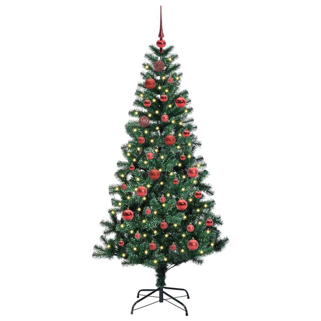 Künstlicher vorbeleuchteter Weihnachtsbaum Grün 150 cm