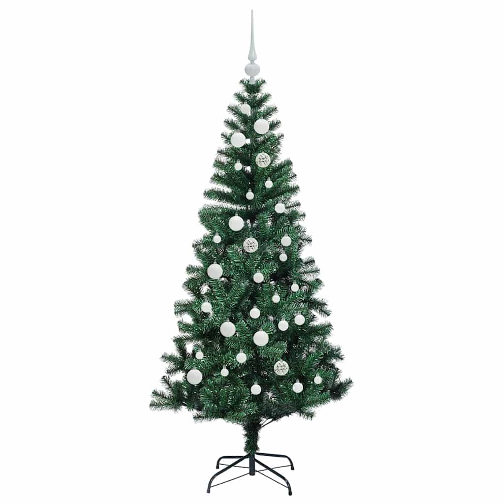 Künstlicher vorbeleuchteter Weihnachtsbaum Grün 150 cm