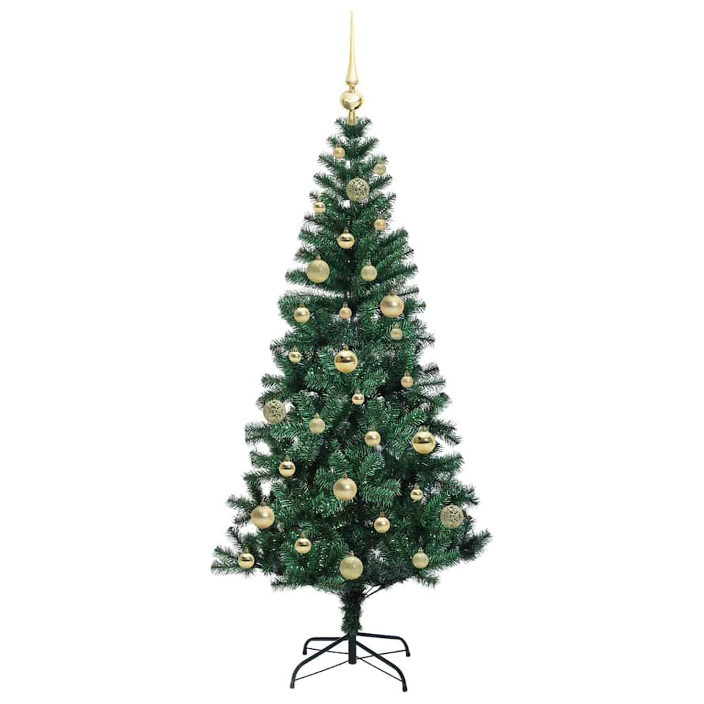 Künstlicher vorbeleuchteter Weihnachtsbaum Grün 150 cm