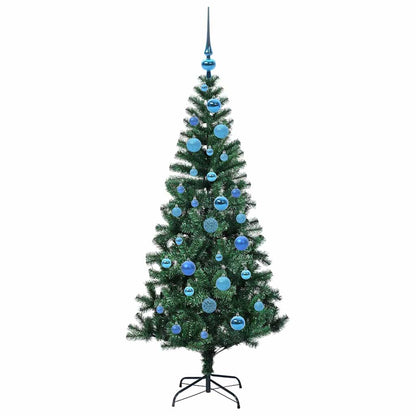 Künstlicher vorbeleuchteter Weihnachtsbaum Grün 150 cm