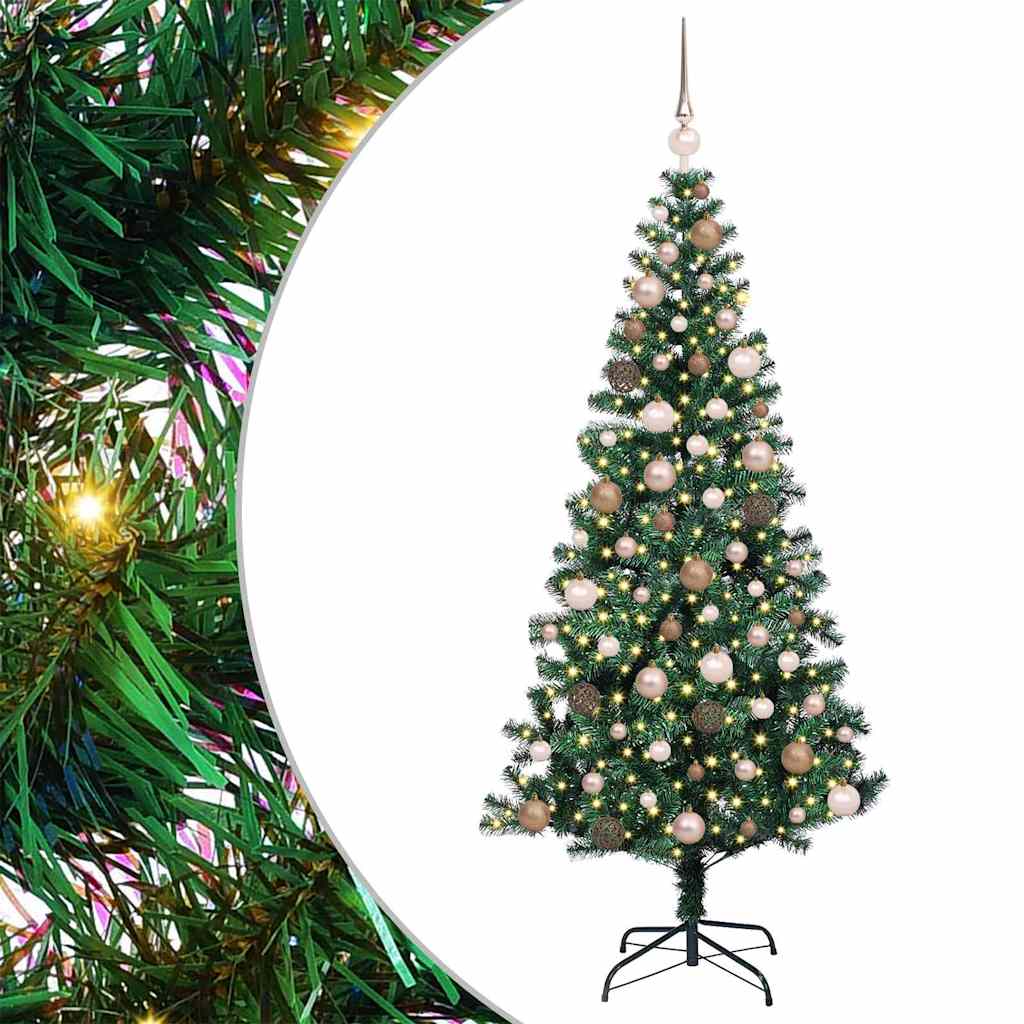 Künstlicher vorbeleuchteter Weihnachtsbaum Grün 180 cm