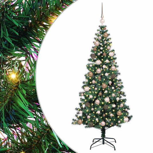 Künstlicher vorbeleuchteter Weihnachtsbaum Grün 180 cm