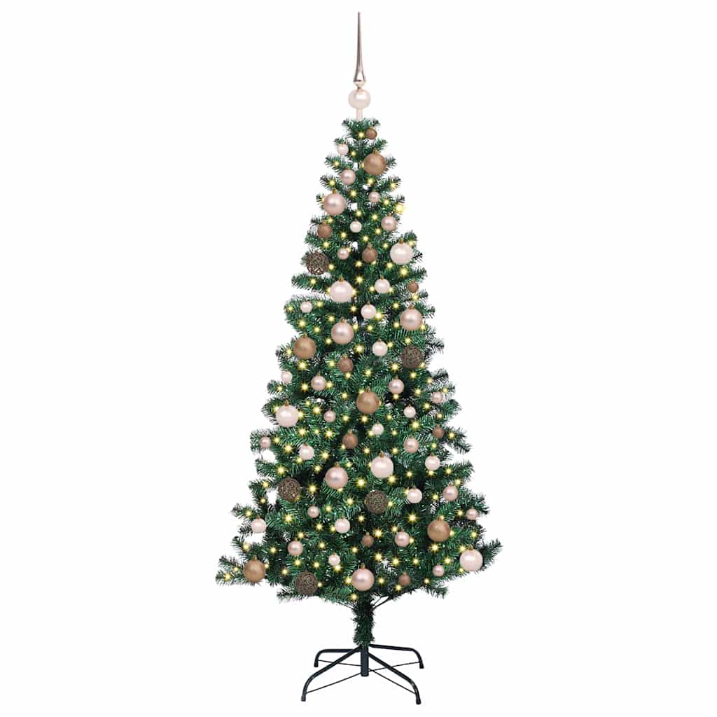 Künstlicher vorbeleuchteter Weihnachtsbaum Grün 180 cm