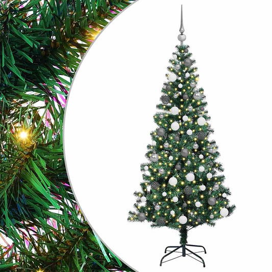 Künstlicher vorbeleuchteter Weihnachtsbaum Grün 180 cm