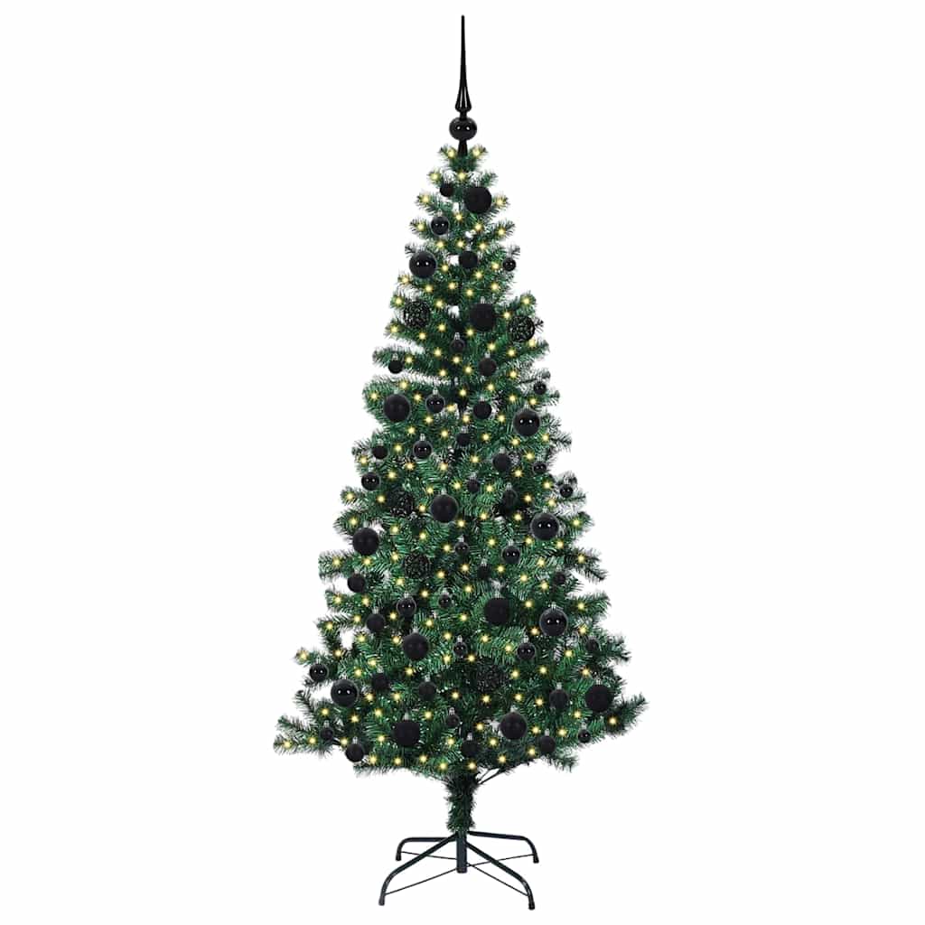 Künstlicher vorbeleuchteter Weihnachtsbaum Grün 180 cm