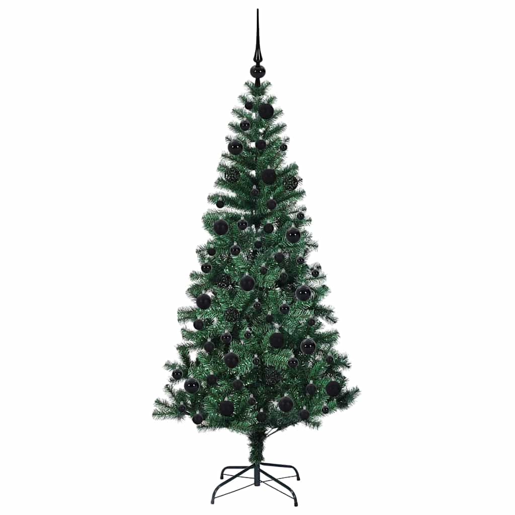 Künstlicher vorbeleuchteter Weihnachtsbaum Grün 180 cm