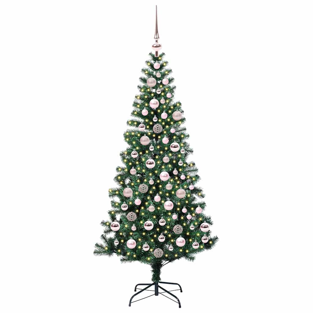 Künstlicher vorbeleuchteter Weihnachtsbaum Grün 180 cm