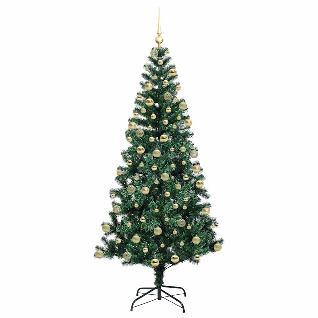 Künstlicher vorbeleuchteter Weihnachtsbaum Grün 180 cm