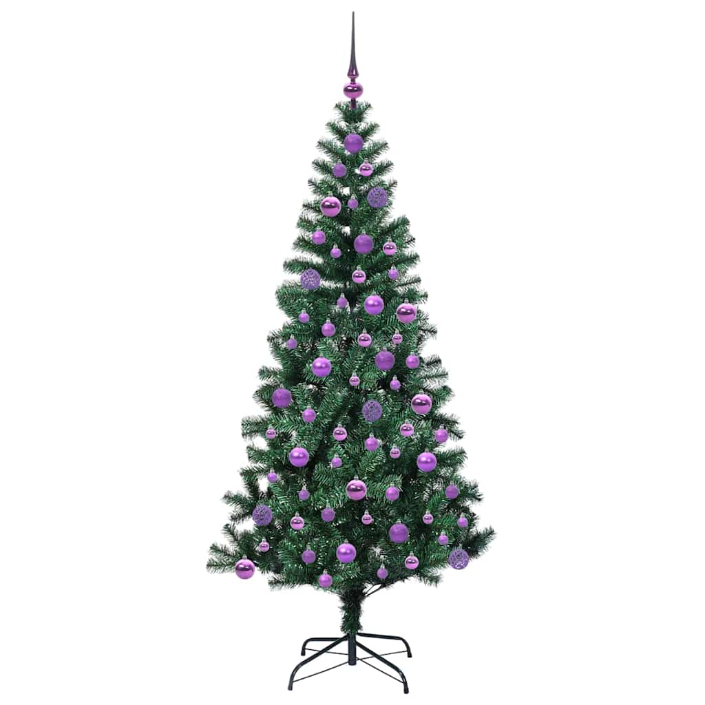 Künstlicher vorbeleuchteter Weihnachtsbaum Grün 180 cm