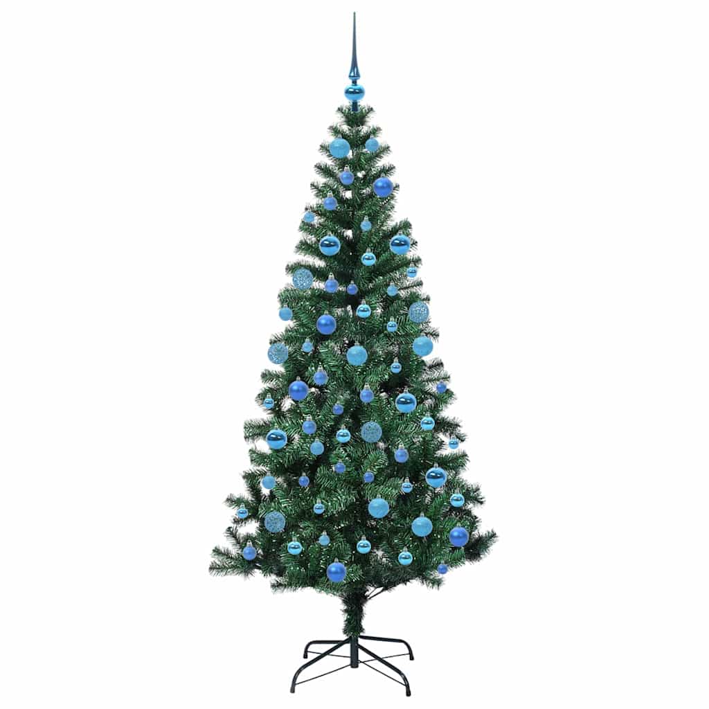 Künstlicher vorbeleuchteter Weihnachtsbaum Grün 180 cm