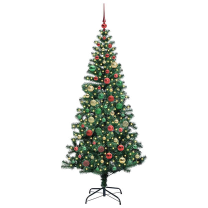 Künstlicher vorbeleuchteter Weihnachtsbaum Grün 180 cm