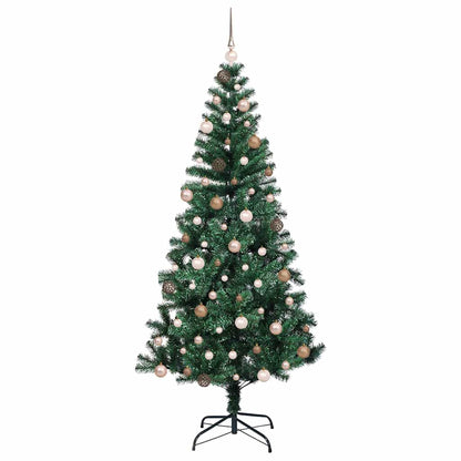 Künstlicher vorbeleuchteter Weihnachtsbaum Grün 210 cm