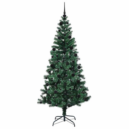 Künstlicher vorbeleuchteter Weihnachtsbaum Grün 210 cm