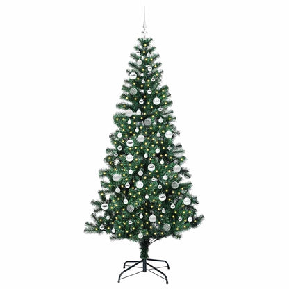 Künstlicher vorbeleuchteter Weihnachtsbaum Grün 210 cm
