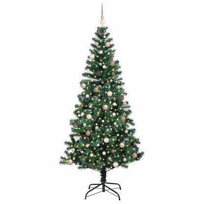 Künstlicher vorbeleuchteter Weihnachtsbaum Grün 240 cm
