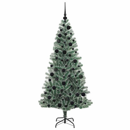 Künstlicher Weihnachtsbaum beschneit mit LED Licht 180 cm