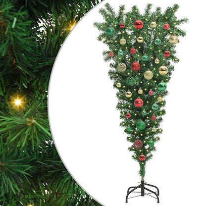 Umgekehrter künstlicher Weihnachtsbaum mit lichter Ball-Set