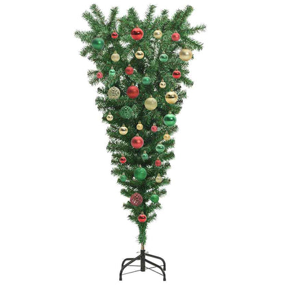 Umgekehrter künstlicher Weihnachtsbaum mit lichter Ball-Set