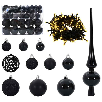 Umgekehrter künstlicher vorbeleuchteter Weihnachtsbaum mit Ball-Set