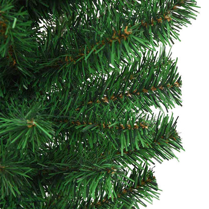 Umgedrehter künstlicher vorbeleuchteter Weihnachtsbaum mit Kugel-Set