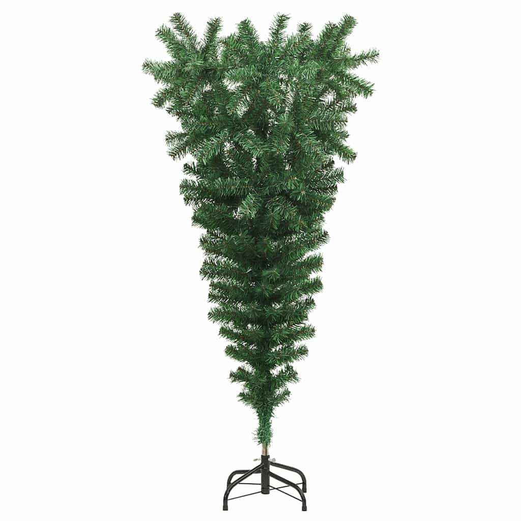 Umgedrehter künstlicher vorbeleuchteter Weihnachtsbaum mit Kugel-Set