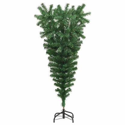 Umgedrehter künstlicher vorbeleuchteter Weihnachtsbaum mit Kugel-Set
