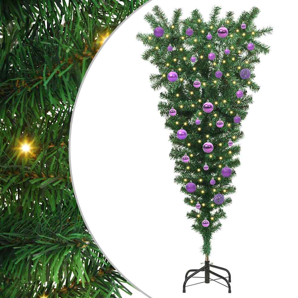 Umgedrehter künstlicher vorglitten Weihnachtsbaum mit Kugelset