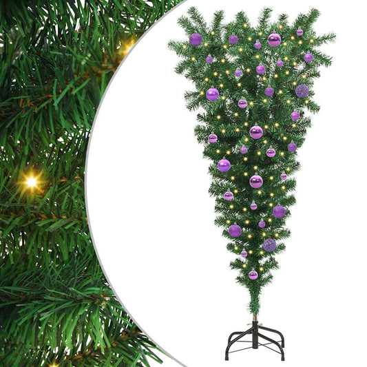 Umgedrehter künstlicher vorglitten Weihnachtsbaum mit Kugelset