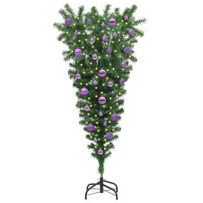 Umgedrehter künstlicher vorglitten Weihnachtsbaum mit Kugelset