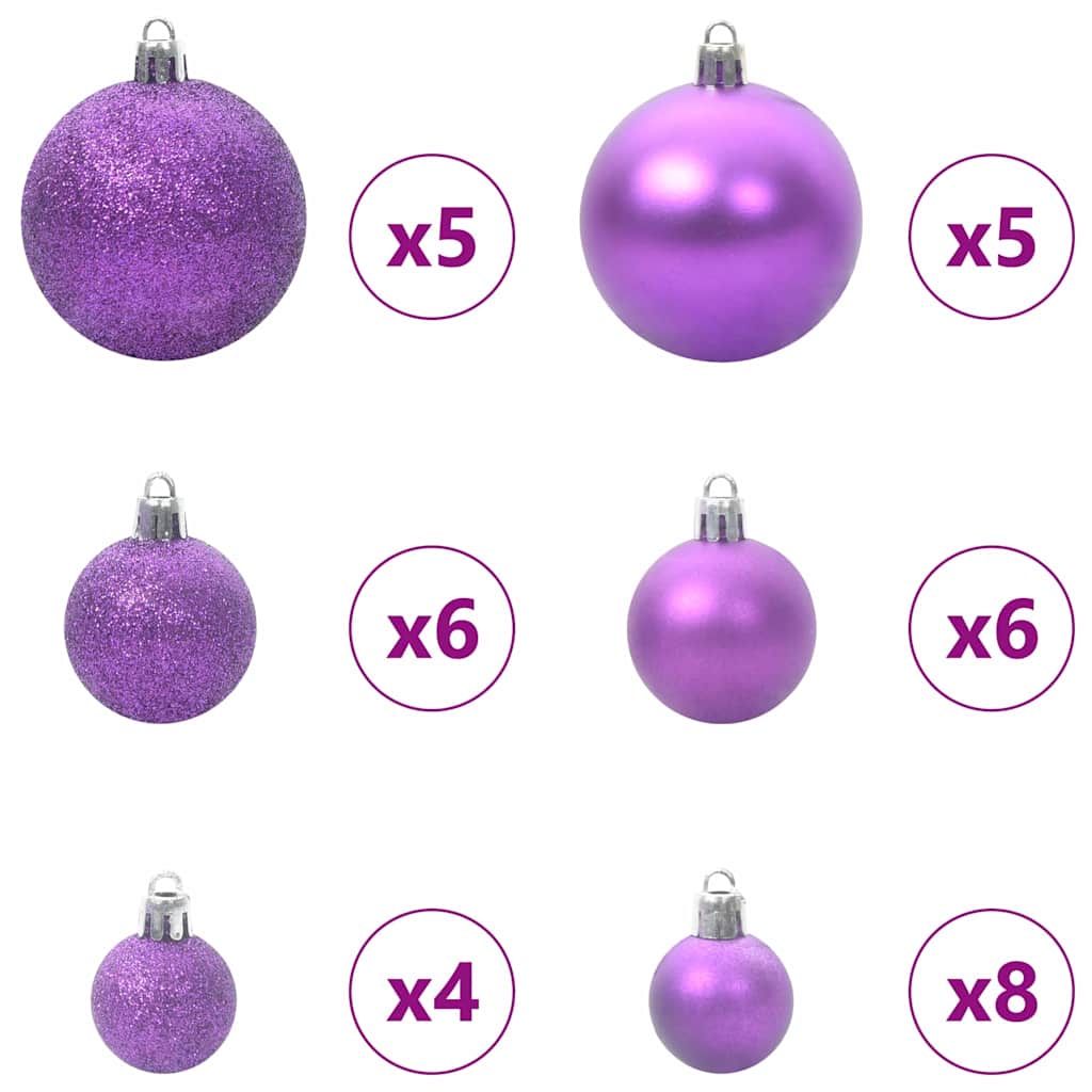 Umgedrehter künstlicher vorglitten Weihnachtsbaum mit Kugelset