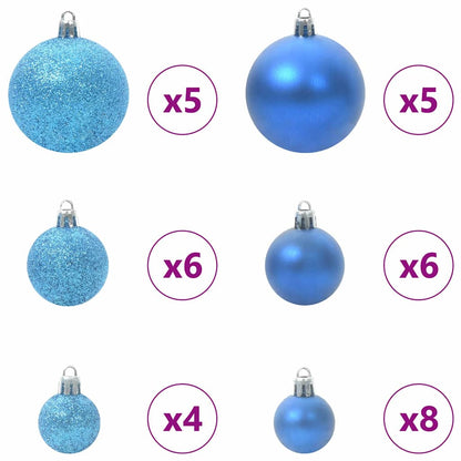 Umgekehrter künstlicher vorbeleuchteter Weihnachtsbaum mit Kugelset