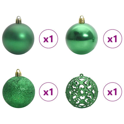 Upside-down künstlicher vorbeleuchteter Weihnachtsbaum mit Kugel-Set