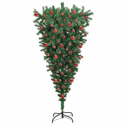Umgekehrter künstlicher, vorbeleuchteter Weihnachtsbaum mit Ball-Set