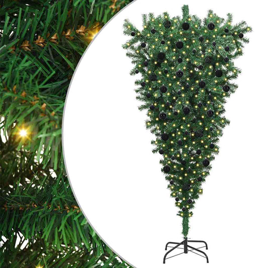 Umgekehrter künstlicher vorbeleuchteter Weihnachtsbaum mit Ball-Set