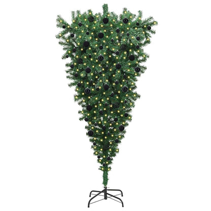 Umgekehrter künstlicher vorbeleuchteter Weihnachtsbaum mit Ball-Set
