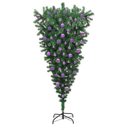 Umgekehrter künstlicher vorbeleuchteter Weihnachtsbaum mit Ball-Set