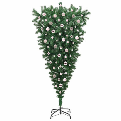 Umgekehrter künstlicher vorbeleuchteter Weihnachtsbaum mit Ball-Set