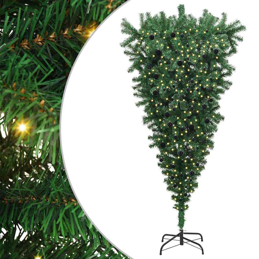 Umgekehrter künstlicher vorbeleuchteter Weihnachtsbaum mit Ball-Set