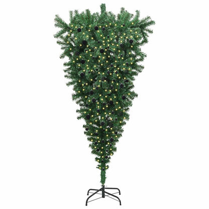 Umgekehrter künstlicher vorbeleuchteter Weihnachtsbaum mit Ball-Set