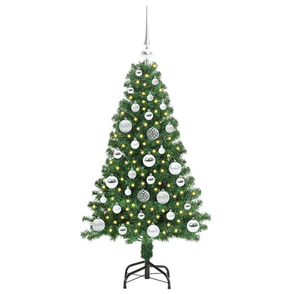 Künstlicher Weihnachtsbaum mit 150 LEDs mit Ständer Grün 120 cm