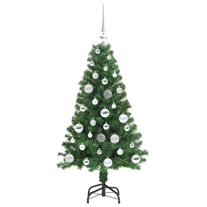 Künstlicher Weihnachtsbaum mit 150 LEDs mit Ständer Grün 120 cm
