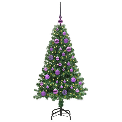 Künstlicher Weihnachtsbaum mit 150 LEDs mit Ständer Grün 120 cm