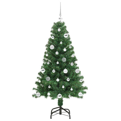 Künstlicher Weihnachtsbaum mit 150 LEDs mit Ständer Grün 150 cm