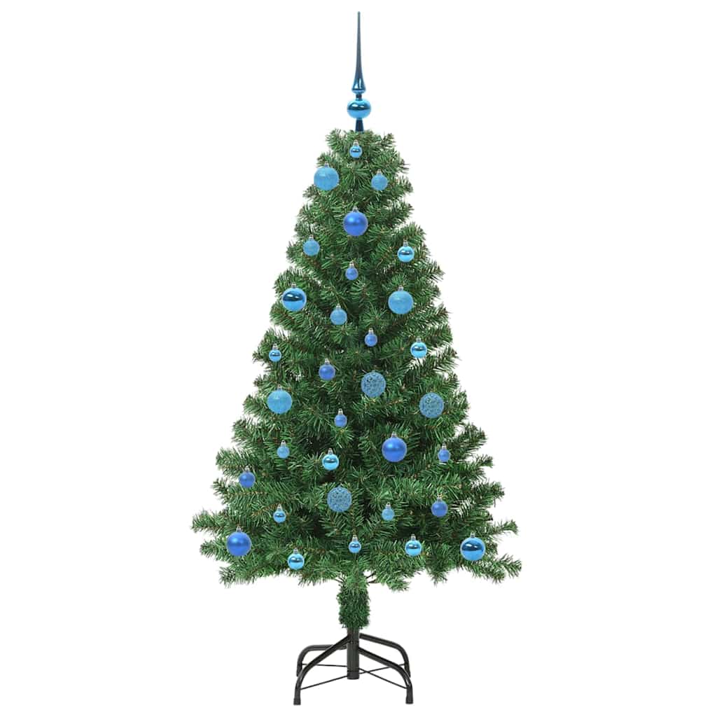 Künstlicher Weihnachtsbaum mit 150 LEDs mit Ständer Grün 150 cm
